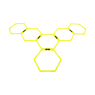 Набор шестиугольных напольных обручей Agility Hoops (JA-216), 6 шт.